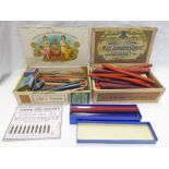 SELECTION OF WRITING UTENSILS TO INCLUDE SEVERAL NIBS, WAX STICKS,