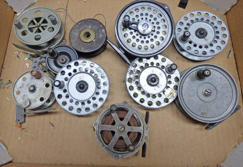 SELECTION OF REELS TO INCLUDE A 3 1/2" GLADDING INTREPID REEL, YOUNGS CONCLEX,