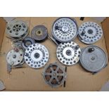 SELECTION OF REELS TO INCLUDE A 3 1/2" GLADDING INTREPID REEL, YOUNGS CONCLEX,