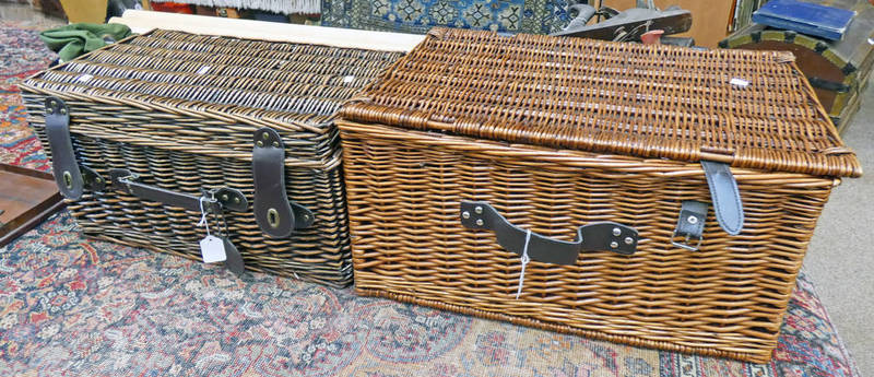 2 WICKER HAMPERS