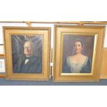 R E MORRISON, WILLIAM NICOL, SHIPOWNER AND MRS MARY NICOL, SIGNED AND DATED 1889,