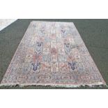 MIDDLE EASTERN BLUE AND CREAM CARPET 312 X 215 CM