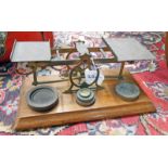 SET OF POSTAL SCALES & WEIGHTS MANUFACTURED BY S.