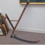 WOOD HANDLED SCYTHE