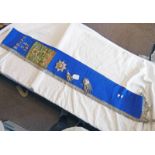 ANCIENT ORDER OF FINE GARDENERS SASH WITH COLOURED PANEL,