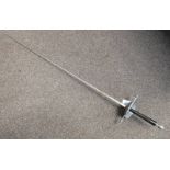 FENCING SWORD WITH ETCHED BLADE,