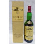 1 BOTTLE GLENLIVET 12 YEAR OLD SINGLE MALT WHISKY - 70CL, 40% VOLUME,