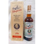 1 BOTTLE GLENFARCLAS 23 YEAR OLD SINGLE GRAIN WHISKY, DISTILLED 1990, ADAM SMITH EDITION 16 - 700ML,