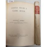 LEAVES FROM A GAME BOOK BY AUGUSTUS GRIMBLE, SIGNED LIMITED EDITION - 1898.