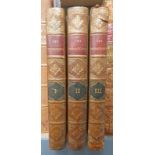 THE INHERITANCE BY THE AUTHOR OF MARRIAGE IN 3 HALF LEATHER BOUND VOLUMES - 1824