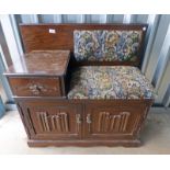 ERCOL STYLE CABINET WITH DRAWER OVER 2 PANEL DOORS