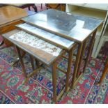 EARLY 20TH CENTURY MAHOGANY NEST OF TABLES