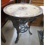 CIRCULAR CAST IRON TABLE 59 CMS DIAMETER