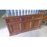 21ST CENTURY SIDEBOARD WITH 3 DRAWERS OVER 3 PANEL DOORS - 182CM WIDE