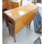 LATE 19TH CENTURY MAHOGANY DROP LEAF TABLE WITH SPAR ENDS