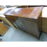 EARLY 20TH CENTURY MAHOGANY BOOKCASE WITH ASTRAGAL GLAZED DOOR,