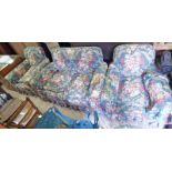 OVERSTUFFED 3 PIECE SUITE WITH LOOSE COVERS Condition Report: Mostly good condition