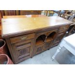 LATE 19TH CENTURY OAK SIDEBOARD 90CM TALL Condition Report: 51 cm deep,