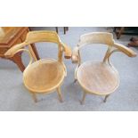 PAIR OF EARLY 20TH CENTURY BENTWOOD ARMCHAIRS