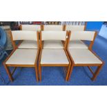 SET OF 6 CHAIRS WITH FAWN COVERING BY FARSTRUP DENMARK