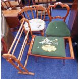 TEAK STOOL,