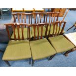 SET OF 6 MAHOGANY CHAIRS