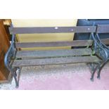 CAST IRON ENDED GARDEN SEAT