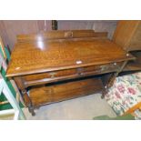 19TH CENTURY STYLE OAK DRESSER WITH 2 DRAWERS & UNDERSHELF - 106 CM WIDE