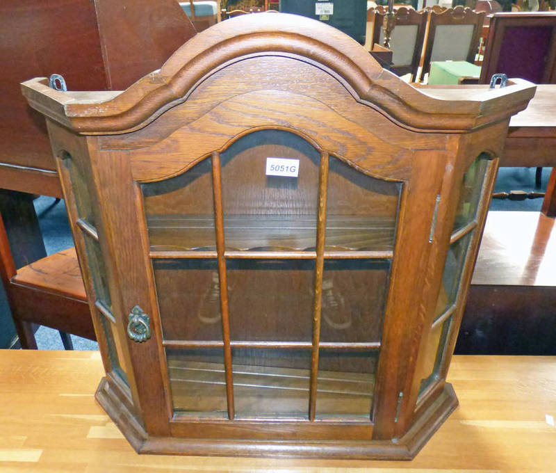 ARTS & CRAFTS STYLE OAK CABINET