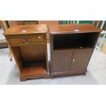 2 MAHOGANY BEDSIDE CABINETS