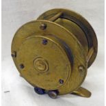 FARLOW 2 1/2 IN BRASS WINCH REEL WITH LEVEL ARM