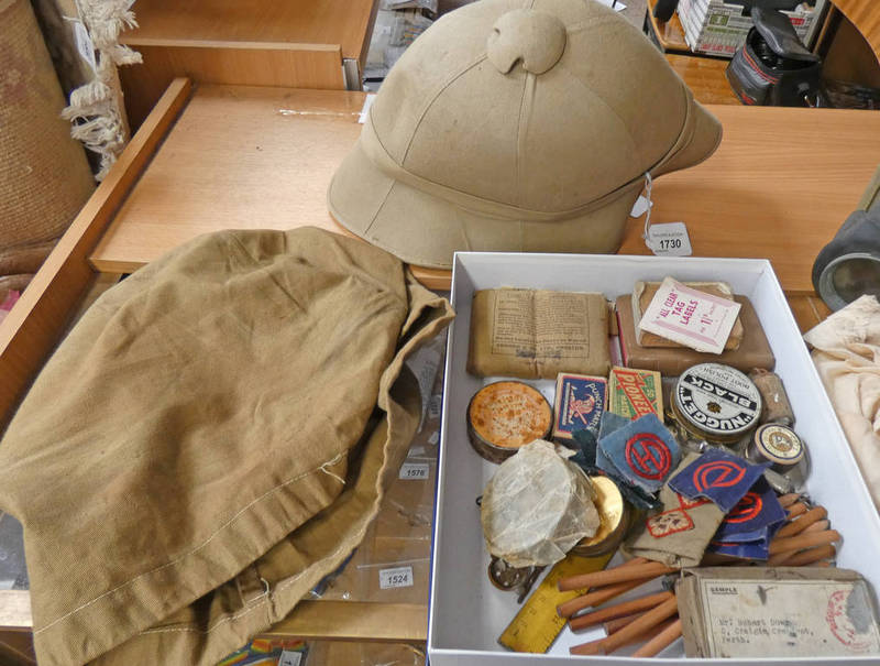 1942 DATED PITH HELMET (AF) WITH LEATHER LINER MARKED 'R.G.