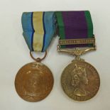 PAIR OR MEDALS TO PRIVATE R MUIR, GORDON HIGHLANDERS, UN AND A CAMPAIGN SERVICE MEDAL 1962 - 2007,