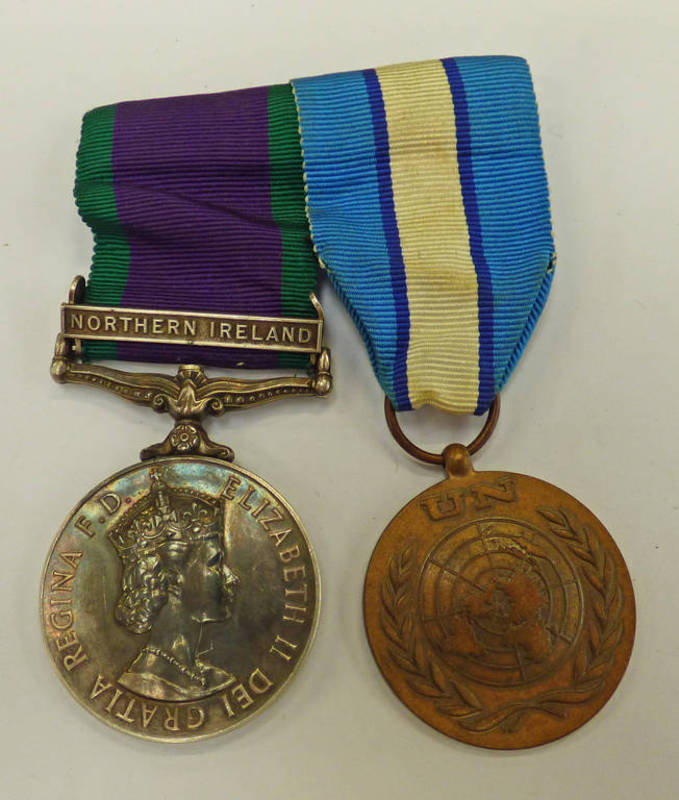 PAIR OF MEDAL TO PRIVATE M.S.