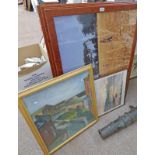 4 LARGE FRAMED PHOTOGRAPHS,