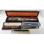 PARKER FOUNTAIN PEN, VARIOUS OTHER FOUNTAIN PENS,