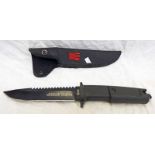 RUI RK-31710 STAINLESS STEEL TITANIUM COATED SAW BACKED KNIFE WITH 15.