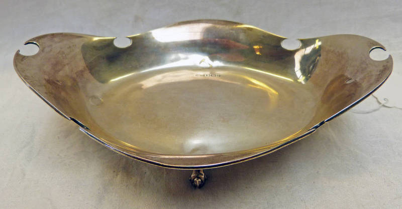 SILVER SHAPED DISH, SHEFFIELD 1912,