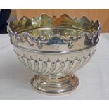 Lot withdrawn: SILVER ROSE BOWL, LONDON 1888 17.