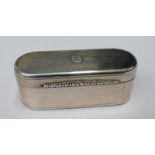 SILVER SNUFF BOX BY EDWARD EDWARDS,