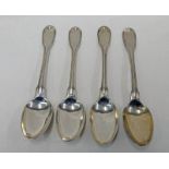 4 SILVER TEASPOONS