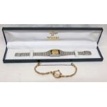 ANGUS WRISTWATCH MARKED 375 & JOVIAL WRISTWATCH IN CASE