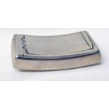 SILVER CURVED SNUFF BOX BIRMINGHAM 1806