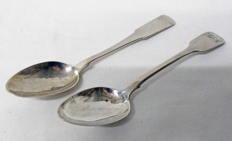 PROVINCIAL SILVER TEASPOONS BY ROBERT KEAY, PERTH MARKED RK RK & CAMERON DUNDEE , SILVER SPOON,