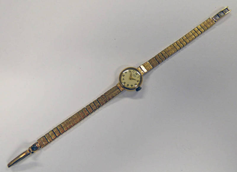 9CT GOLD TUDOR ROYAL WRIST WATCH TOTAL WEIGHT 17.7.GMS, 19.