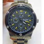 MULTI DIALED NEON TIME NEW WRIST WATCH WITH BOX