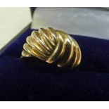 DRESS RING MARKED 10K 4 GMS Condition Report: It is stamped 10k.