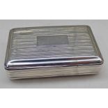 SILVER SNUFF BOX, BIRMINGHAM 1824,