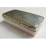 SILVER RECTANGULAR BOX, BIRMINGHAM 1824,