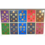 1970 - 1979 UK PROOF COIN SETS